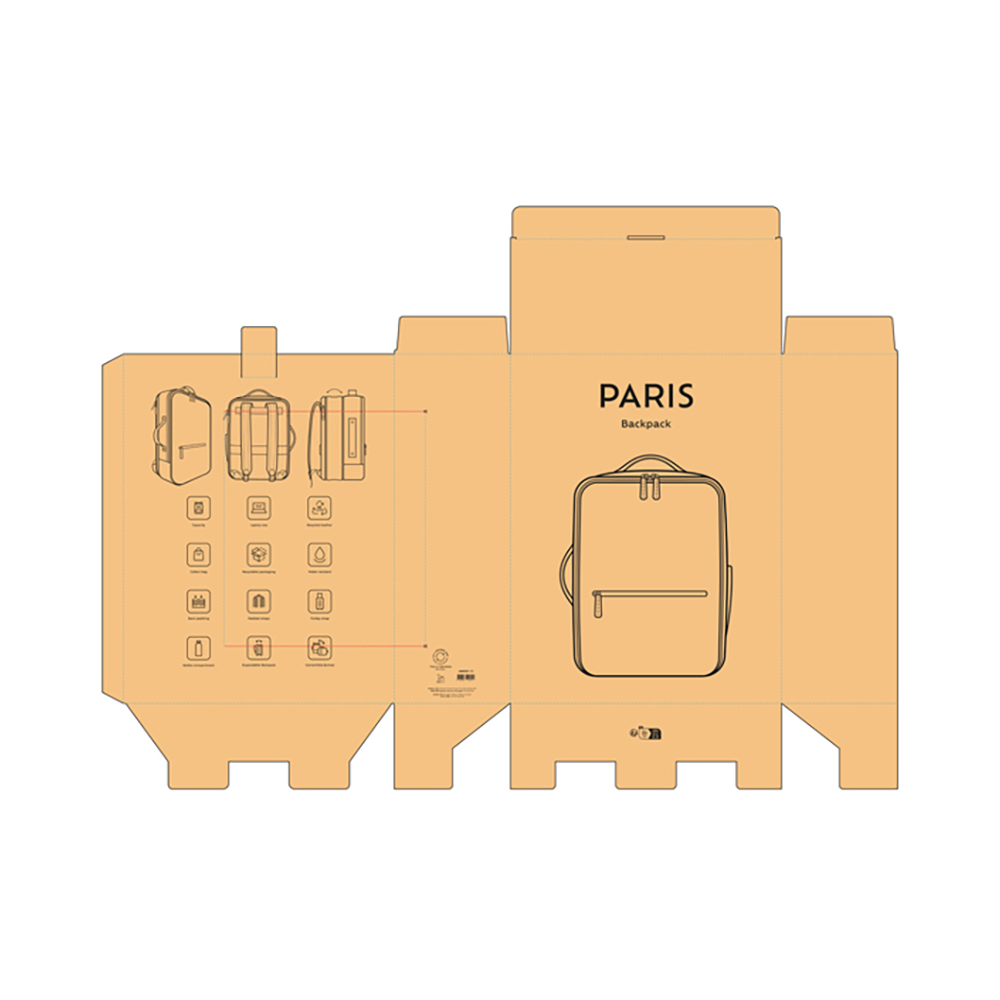 seljakott paris 17'' with logo