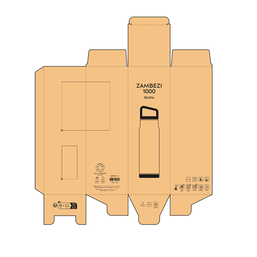 joogipudel zambezi 1100 ml with logo