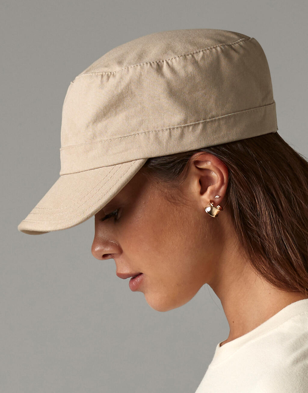 nokamüts 1 panel strapback army with logo