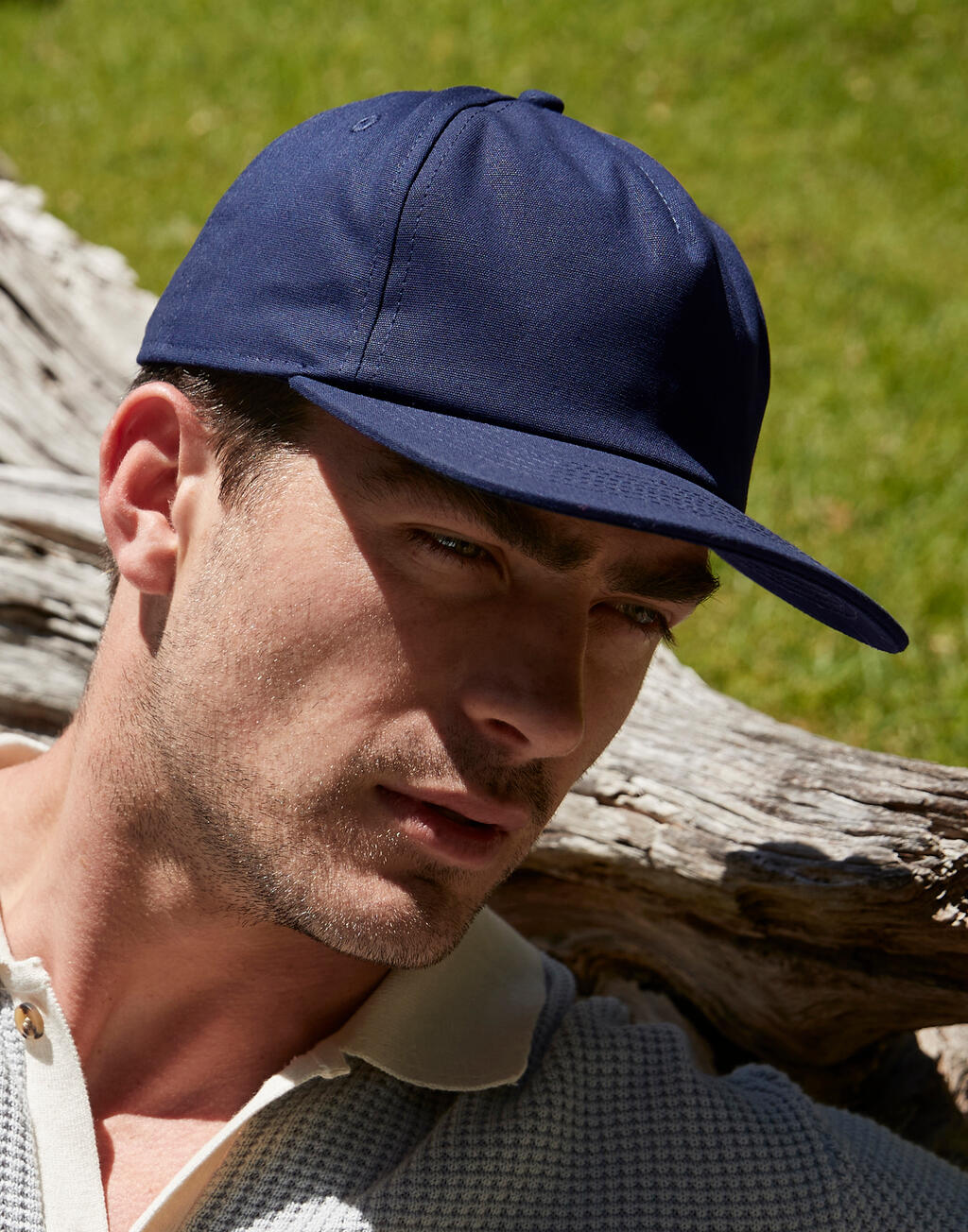 cap 5 panel strapback earthaware with logo