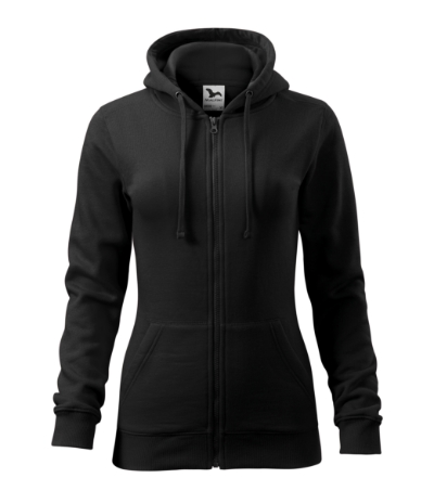 hoodie trendy zipper women's with logo