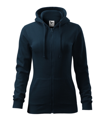 hoodie trendy zipper women's with logo