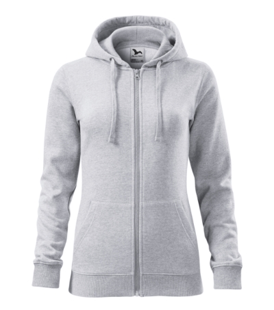 hoodie trendy zipper women's with logo