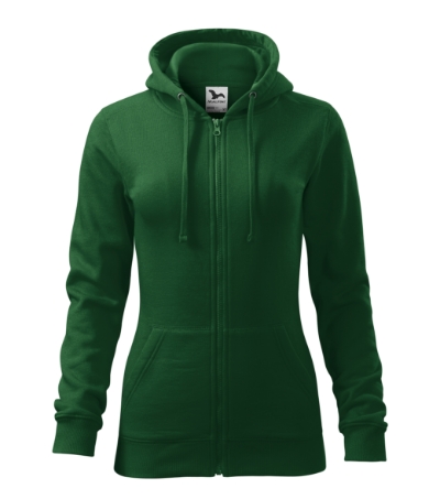 hoodie trendy zipper women's with logo