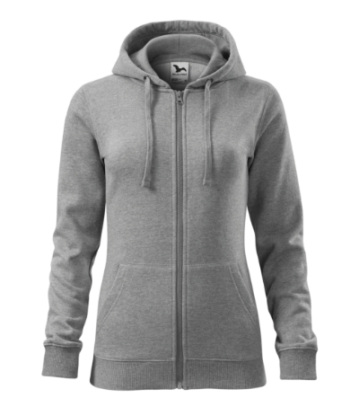 hoodie trendy zipper women's with logo