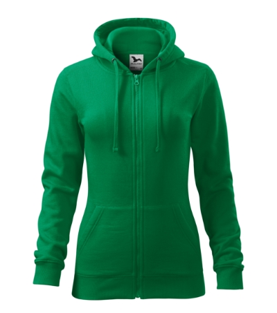 hoodie trendy zipper women's with logo