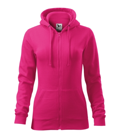 hoodie trendy zipper women's with logo