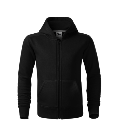 hoodie trendy zipper kid's with logo