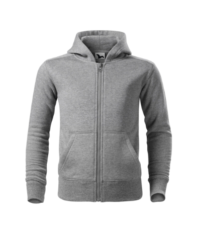 hoodie trendy zipper kid's with logo
