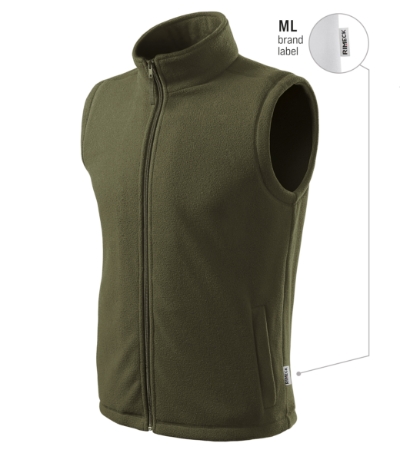 vest fleece next unisex with logo