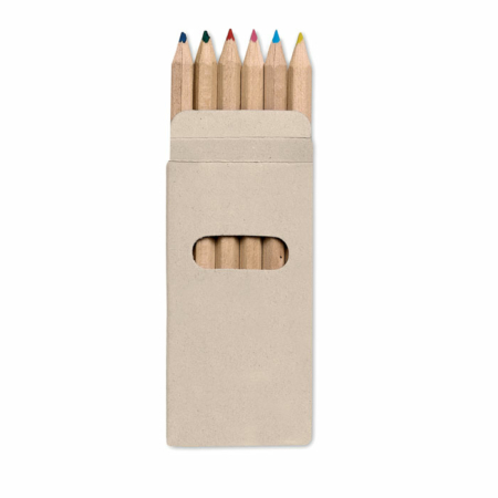 COLOURED PENCIL SET ABIGAIL 6 pcs