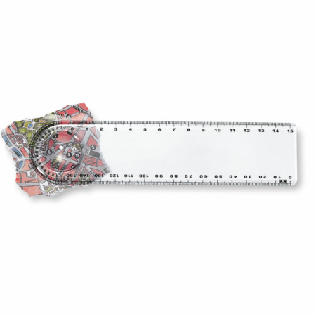 RULER WITH MAGNIFYING GLASS