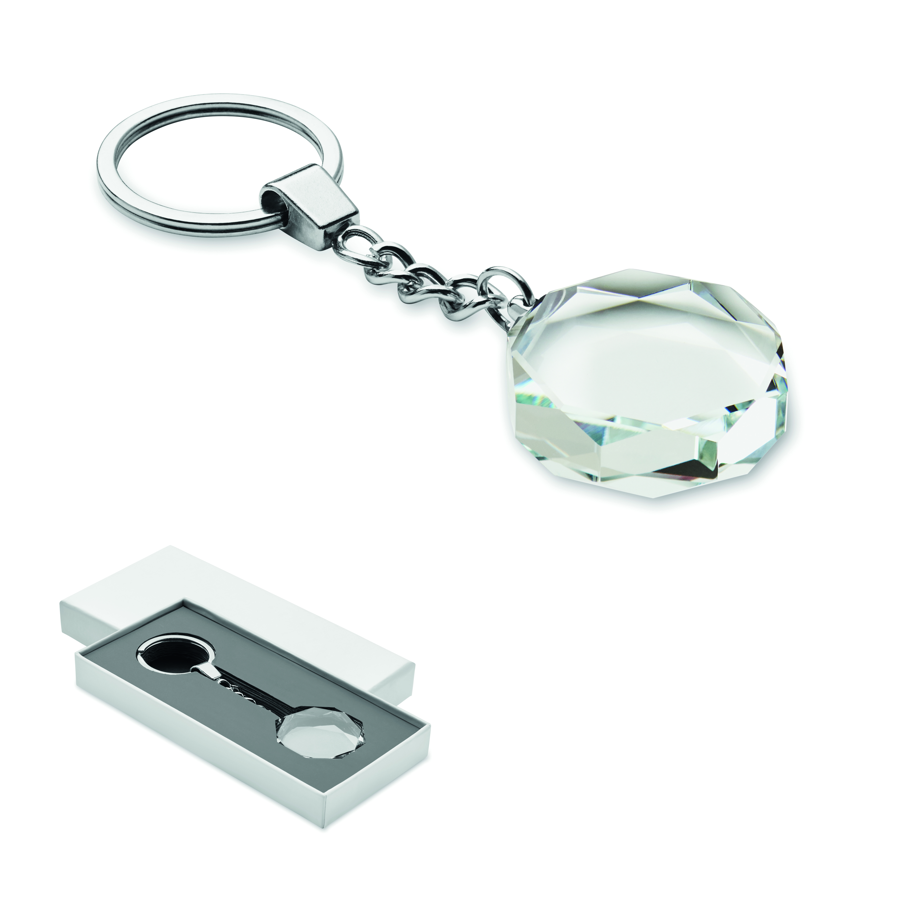 keyring roundward with logo