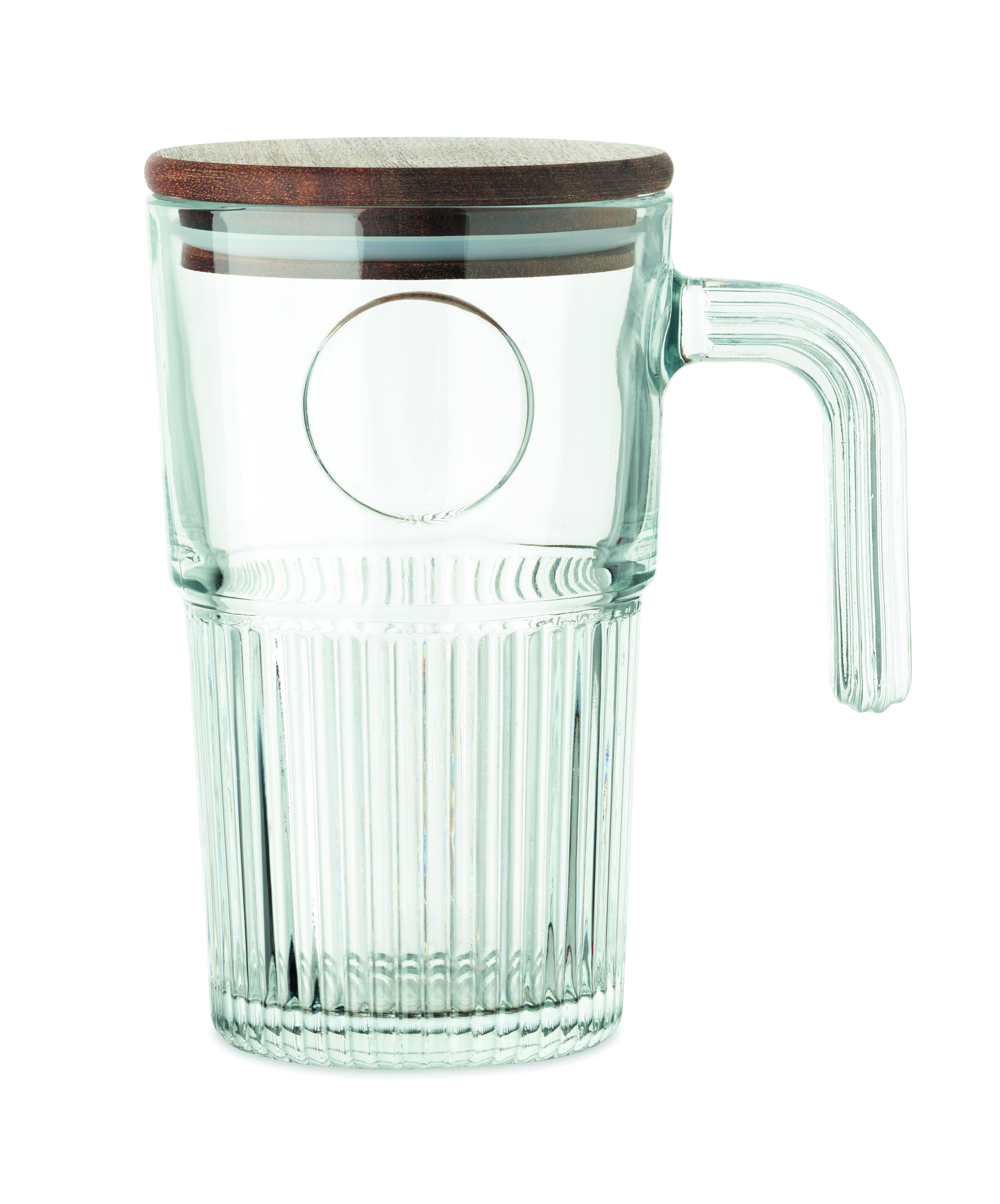 glass mug vitrio jar 450 ml with logo