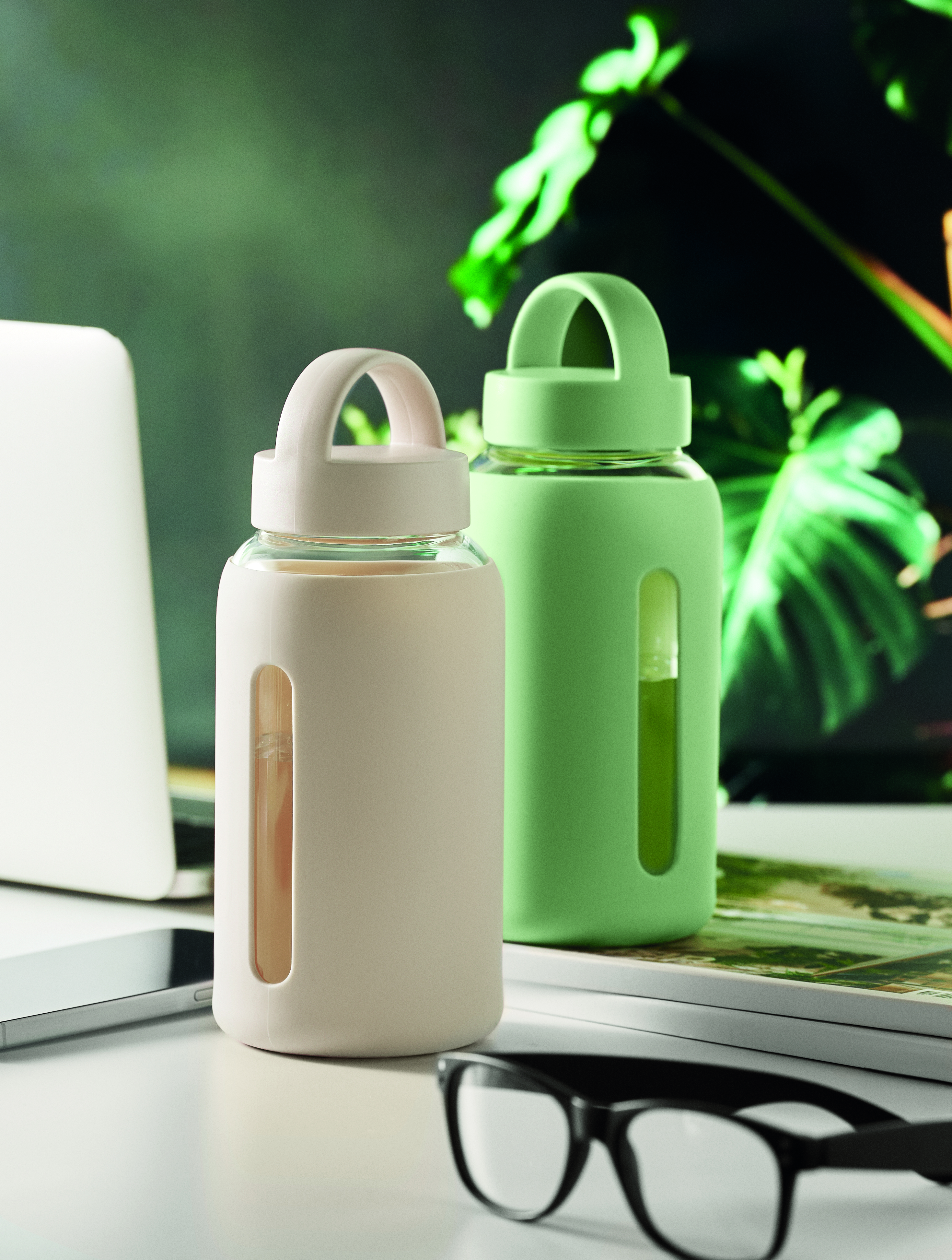 water bottle glass boris 600 ml with logo