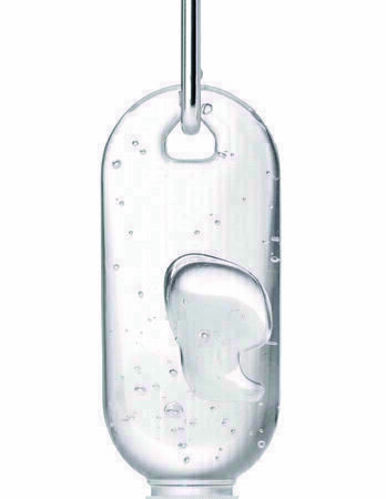 SANITIZER GEL FOR HANDS WITH CARABINER 30 g