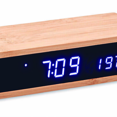 ALARM CLOCK WITH WIRELESS CHARGER MORO