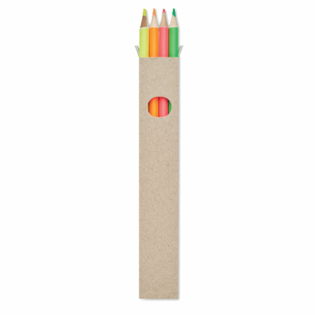 COLOURED PENCIL SET BOWY 4 pcs