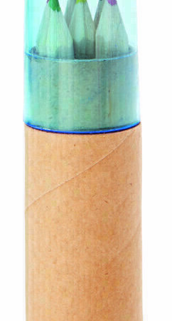COLOURED PENCIL SET WITH SHARPENER PETIT LAMBUT 6 pcs
