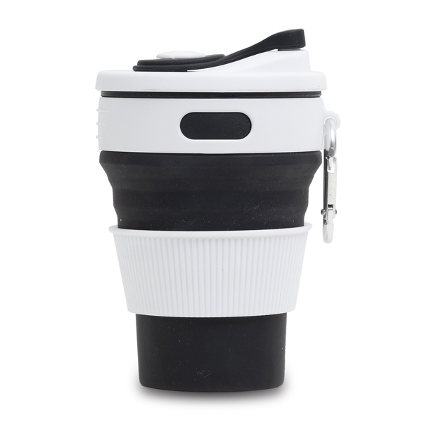 kohvitops silikoonist kokkuvolditav 350 ml with logo