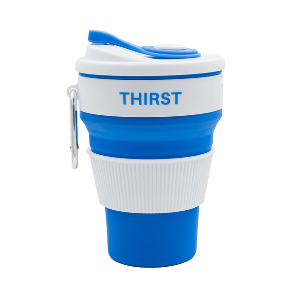 kohvitops silikoonist kokkuvolditav 350 ml with logo