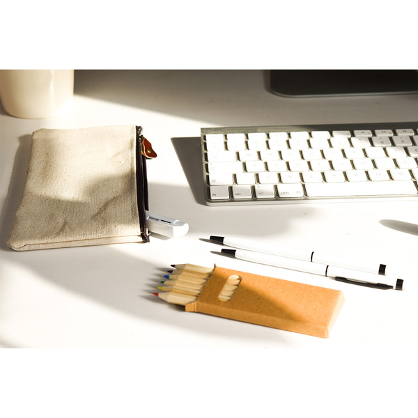 värvipliiatsite komplekt lühike 6 tk with logo