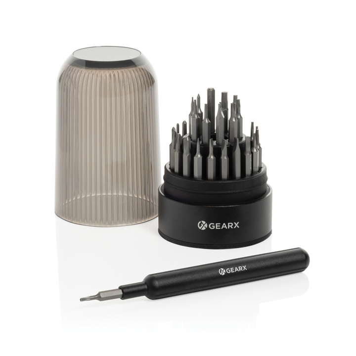 kruvikeerajate komplekt gear x 31-osaline with logo