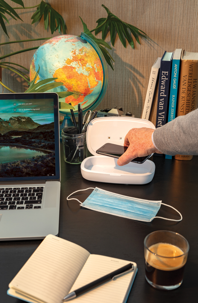 steriliseerimiskarp juhtmevaba laadijaga 5 w with logo