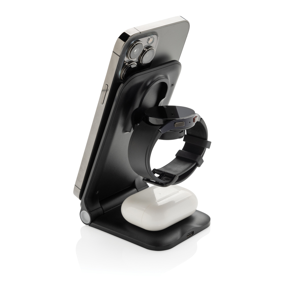 juhtmevaba laadija powerpal 3-in-1 15 w with logo