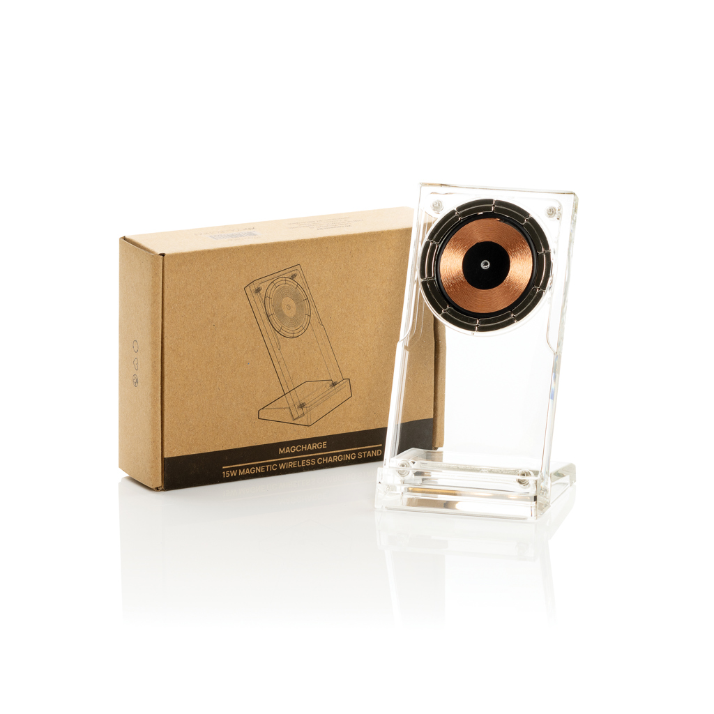 telefonihoidja magcharge wireless charger 15 w with logo