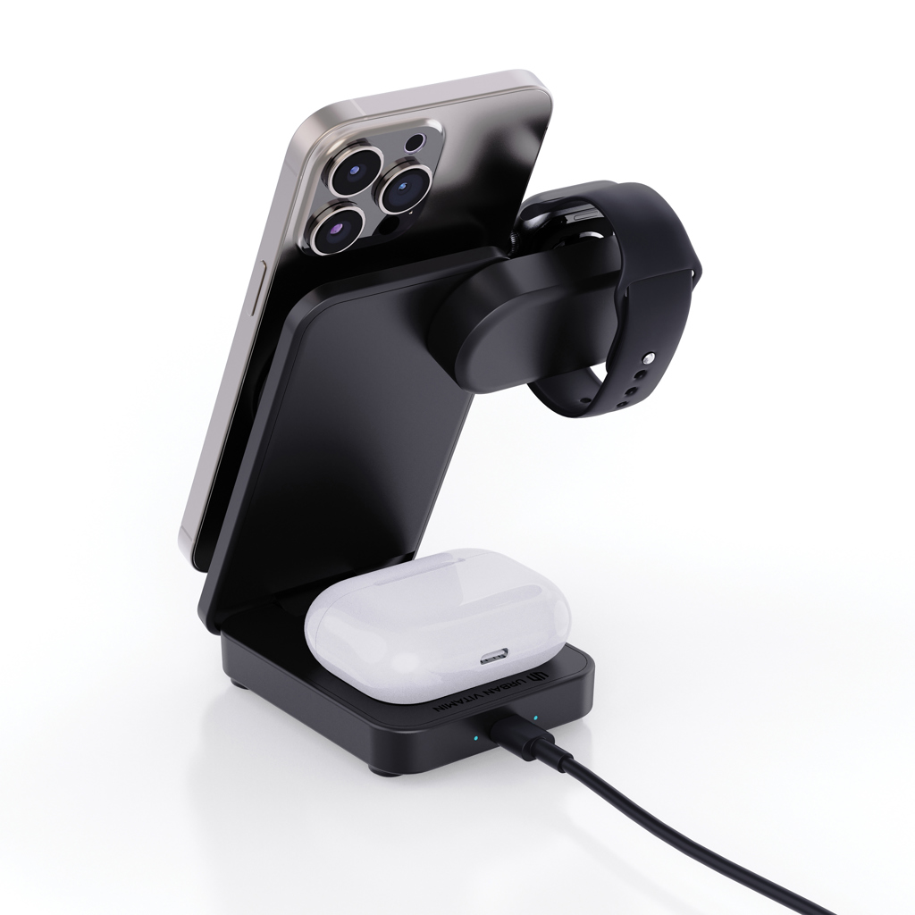 juhtmevaba laadija urban vitamin arcadia rcs 15 w with logo