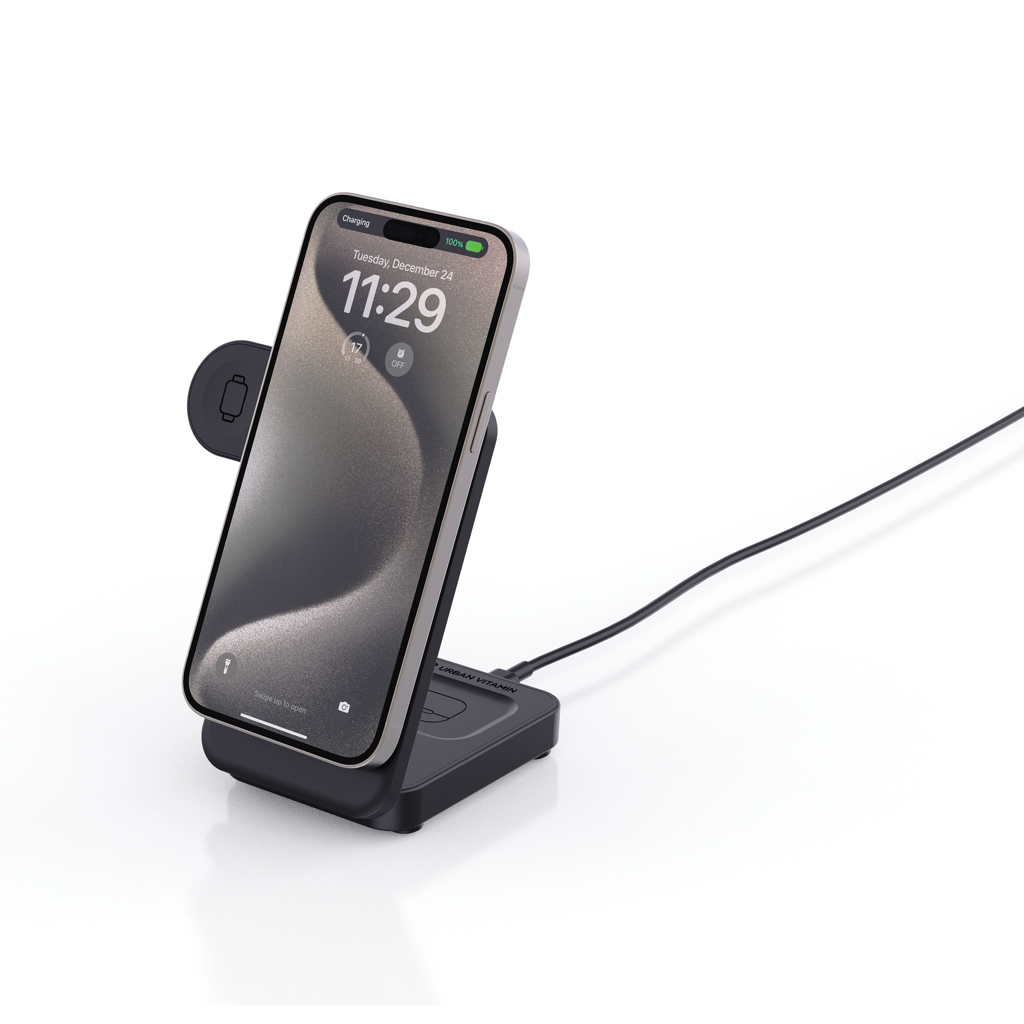 juhtmevaba laadija urban vitamin arcadia rcs 15 w with logo