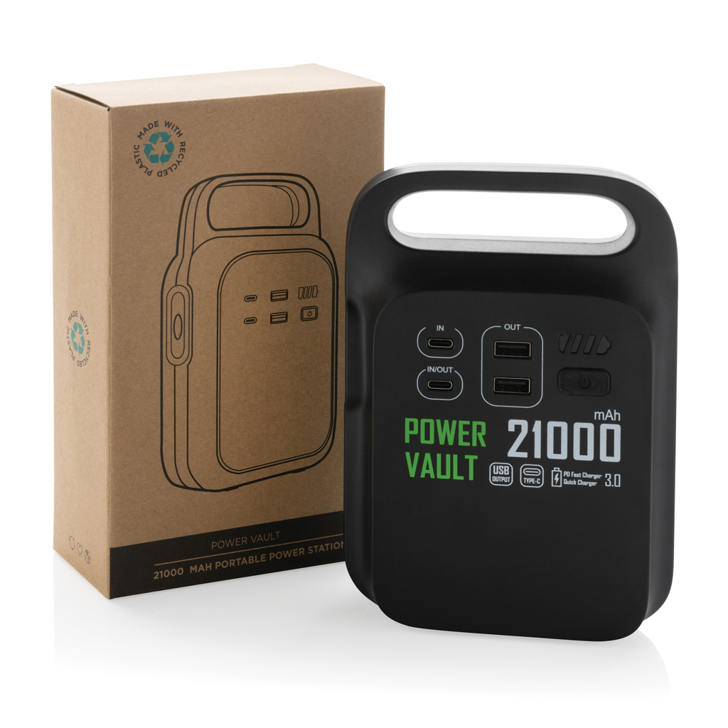 akupank 21000 mah power vault 18 w with logo