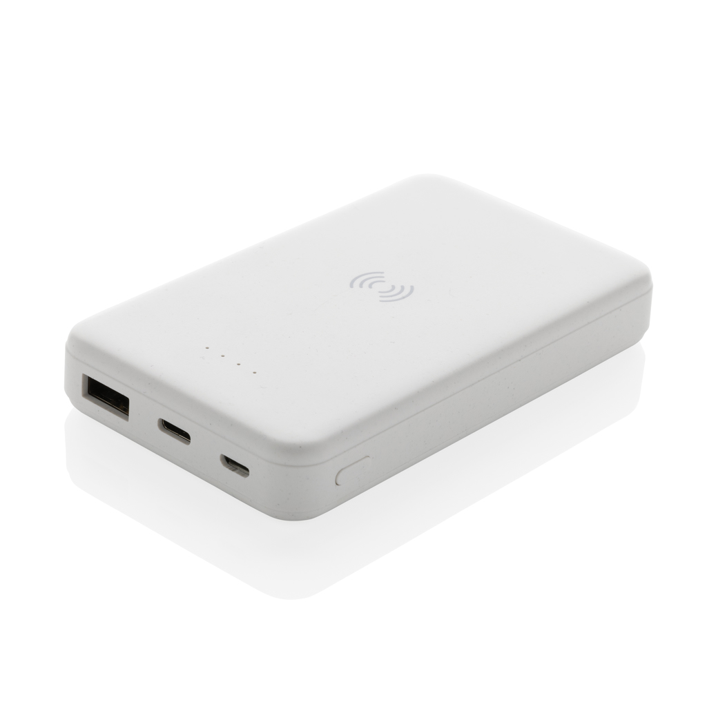 powerbank 5000 mah recycled wireless charging 5 w with logo