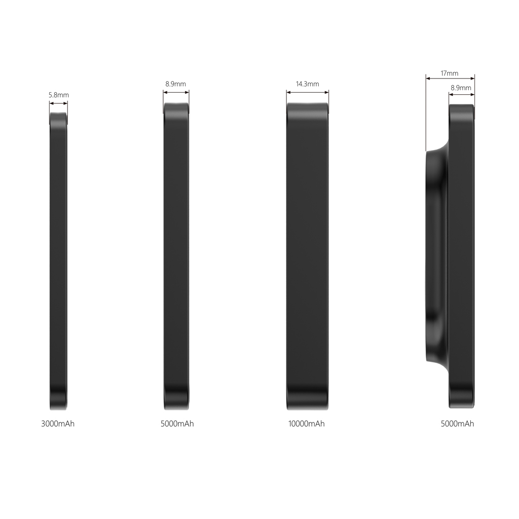 akupank 3000 mah burpank juhtmevaba laadimisega 10 w with logo