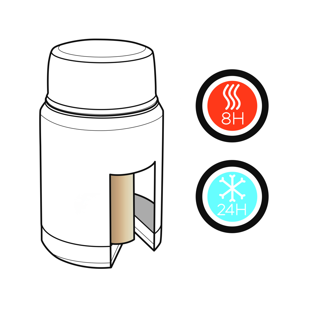 toidutermos elite copper 0.5 l with logo