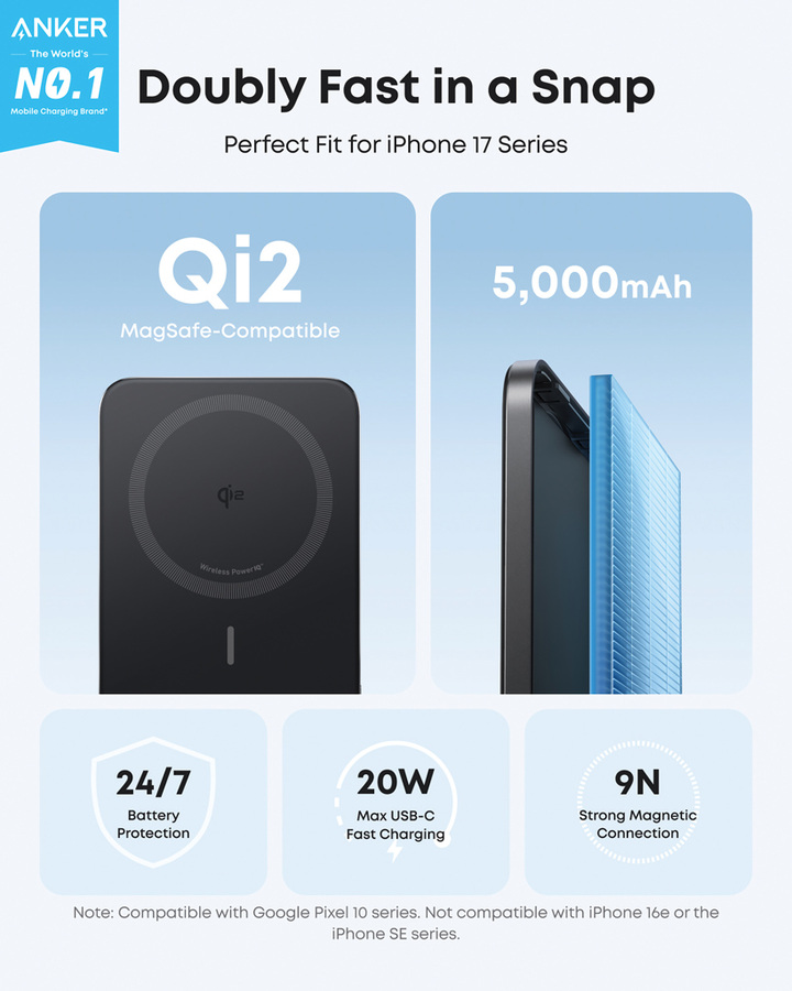 powerbank 5000 mah anker nano maggo 15 w with logo